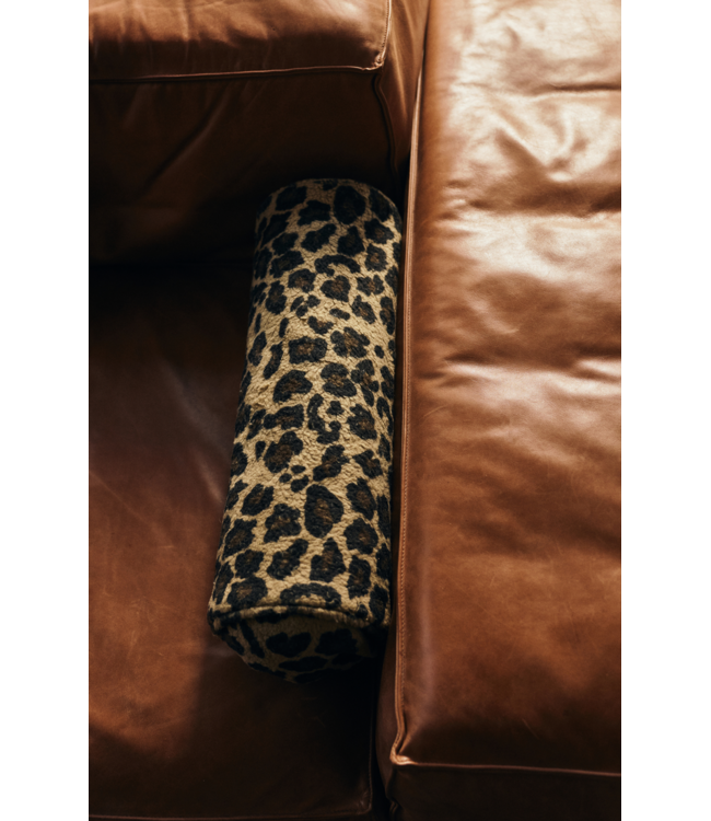 HKLIVING HK Living Bolster cushion, panther (50x13cm)