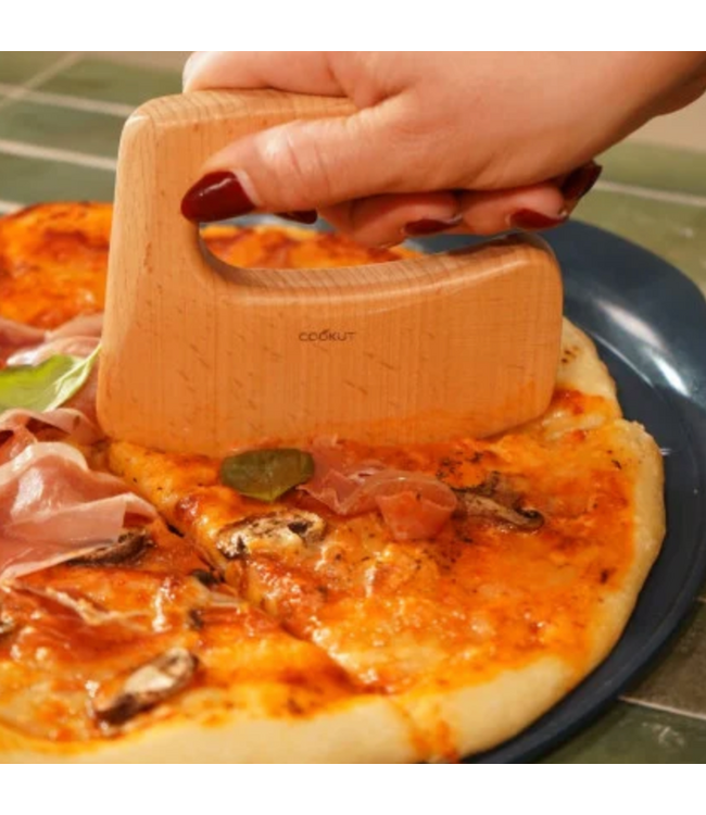 Cookut Cookut - HE FORMIDABLE PIZZA PLATE & KNIFE - GRAPHITE
