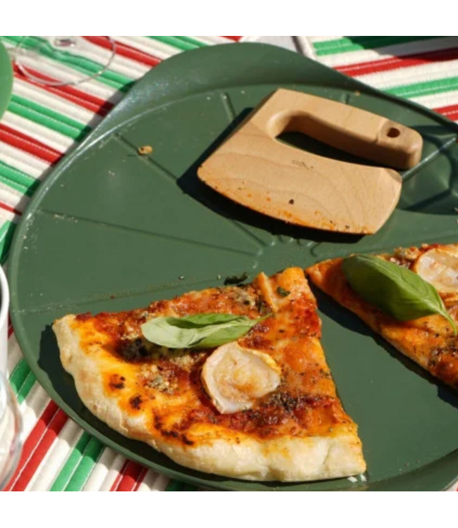 Cookut Cookut - THE FORMIDABLE PIZZA PLATE & KNIFE - FERN