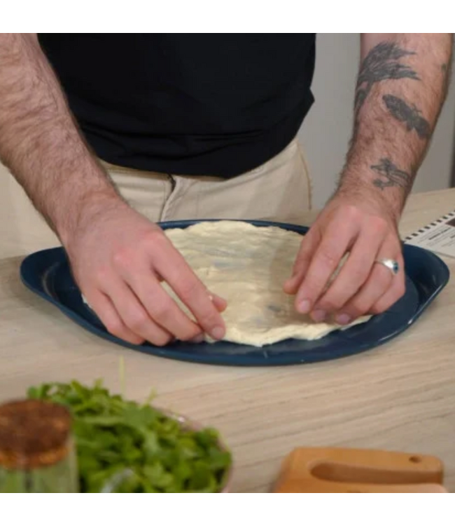 Cookut Cookut - THE FORMIDABLE PIZZA PLATE & KNIFE - FERN