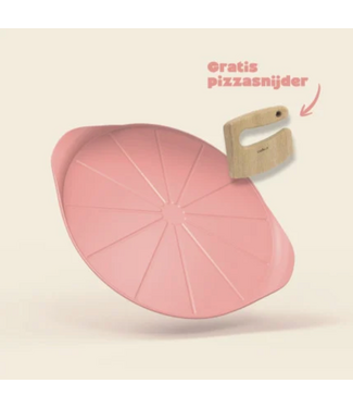 Cookut Cookut - THE FORMIDABLE PIZZA PLATE & KNIFE - MARSHMALLOW