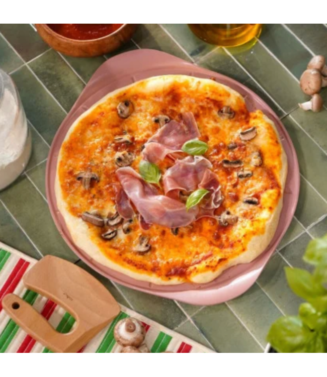 Cookut Cookut - THE FORMIDABLE PIZZA PLATE & KNIFE - MARSHMALLOW