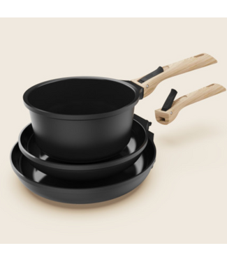 Cookut DETACHABLE SET OF PANS & CASSEROLE 7 PIECES - GRAP