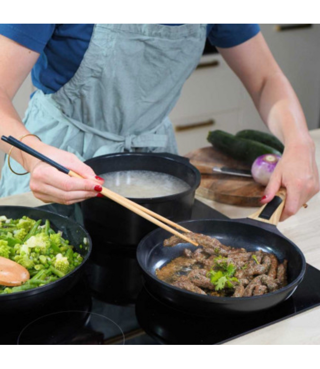 Cookut DETACHABLE SET OF PANS & CASSEROLE 7 PIECES - GRAP