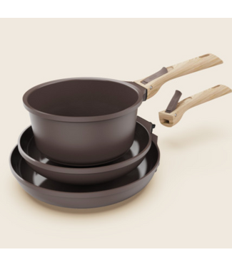 Cookut DETACHABLE SET OF PANS & CASSEROLE 7 PIECES - MOCH