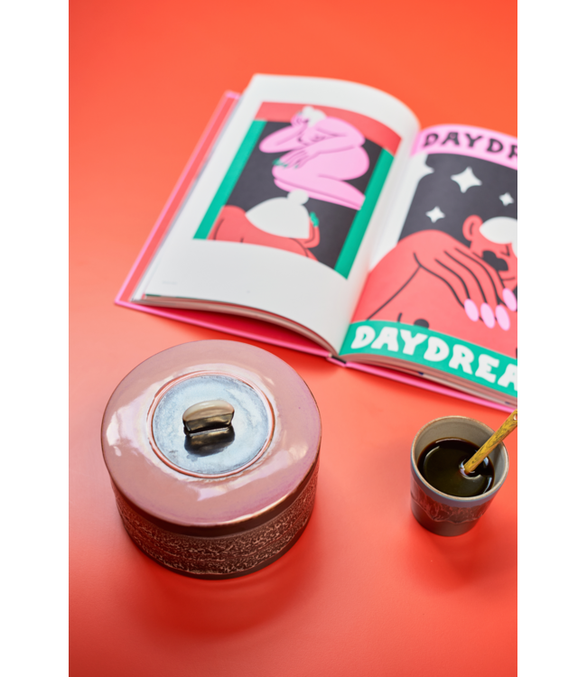 HKLIVING HK Living 70's cermics cookie jar disco