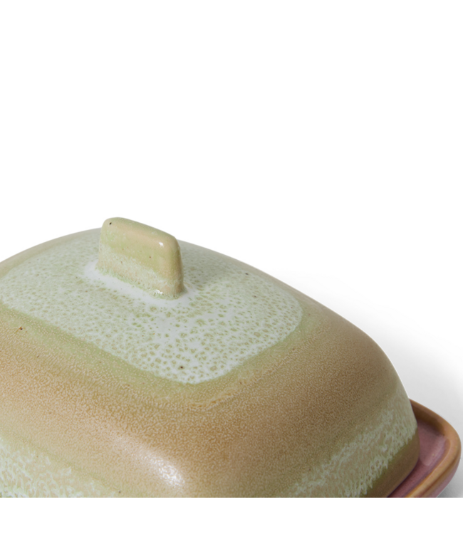 HKLIVING HK Living 70s ceramics: butter dish, skyline