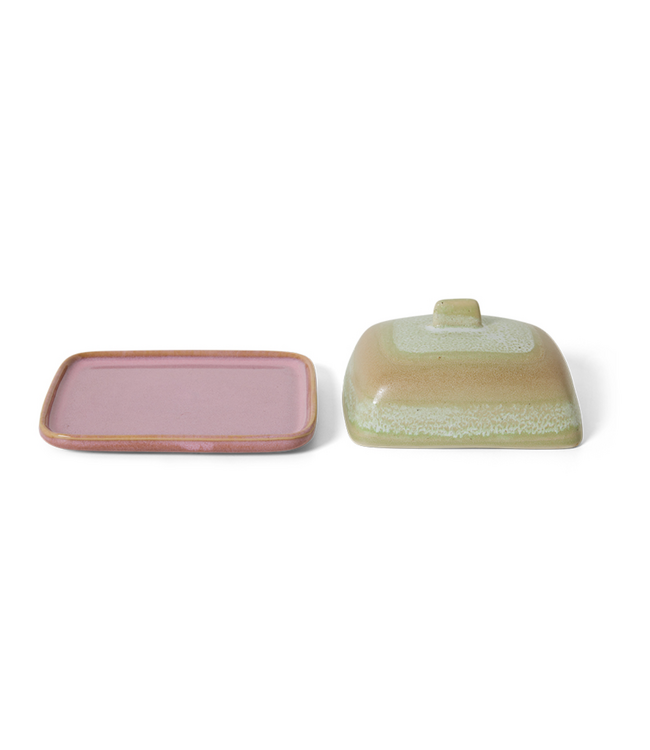 HKLIVING HK Living 70s ceramics: butter dish, skyline
