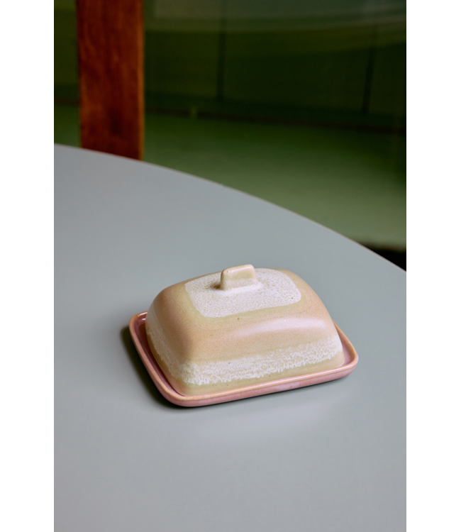 HKLIVING HK Living 70s ceramics: butter dish, skyline