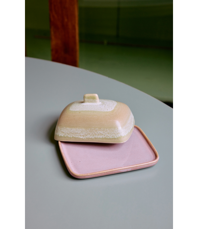 HKLIVING HK Living 70s ceramics: butter dish, skyline