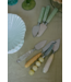 HKLIVING HK Living Cheese knives, cream (set of 3)