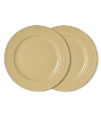 HKLIVING HK Living Farmhouse ceramics: dinner plates, cream