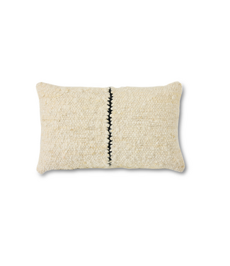 HKLIVING HK Living Natural wool striped cushion (50x30cm)