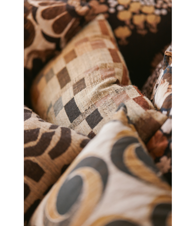 HKLIVING HK Living Silk cushion Rural (40x25cm)