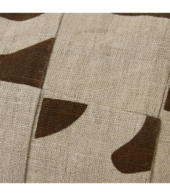 HKLIVING HK Living Natural patched cushion (70x30cm)