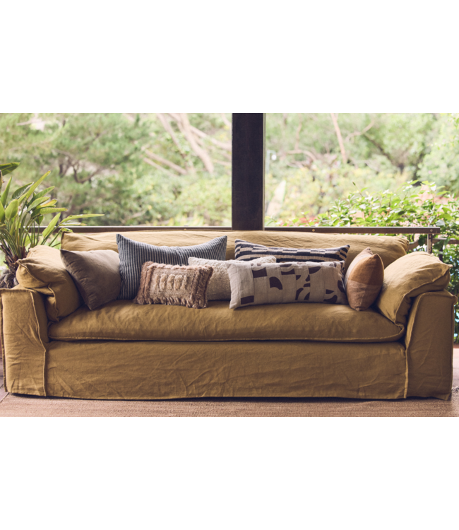 HKLIVING HK Living Natural patched cushion (70x30cm)