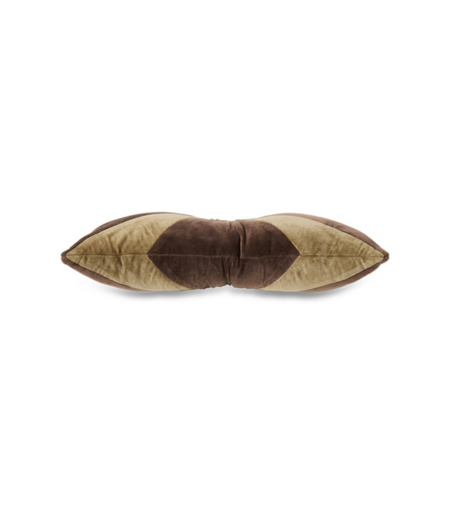 HKLIVING HK Living Velvet brown cushion (50x30cm)