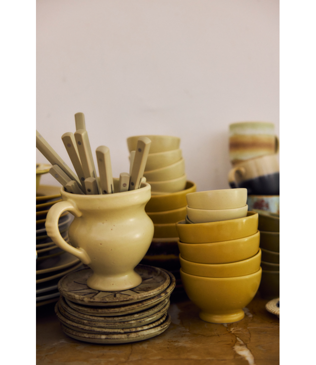 HKLIVING HK Living Farmhouse ceramics: small jug, cream