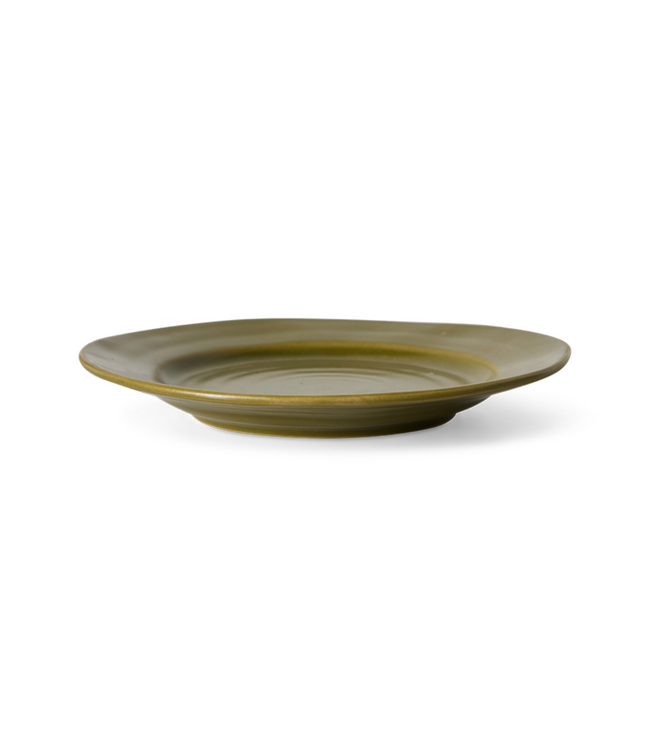 HKLIVING HK Living Farmhouse ceramics: side plate, moss
