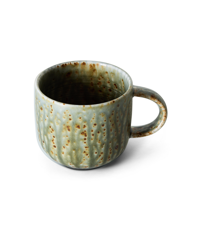 HKLIVING HK Living Chef ceramics: mug, rustic green