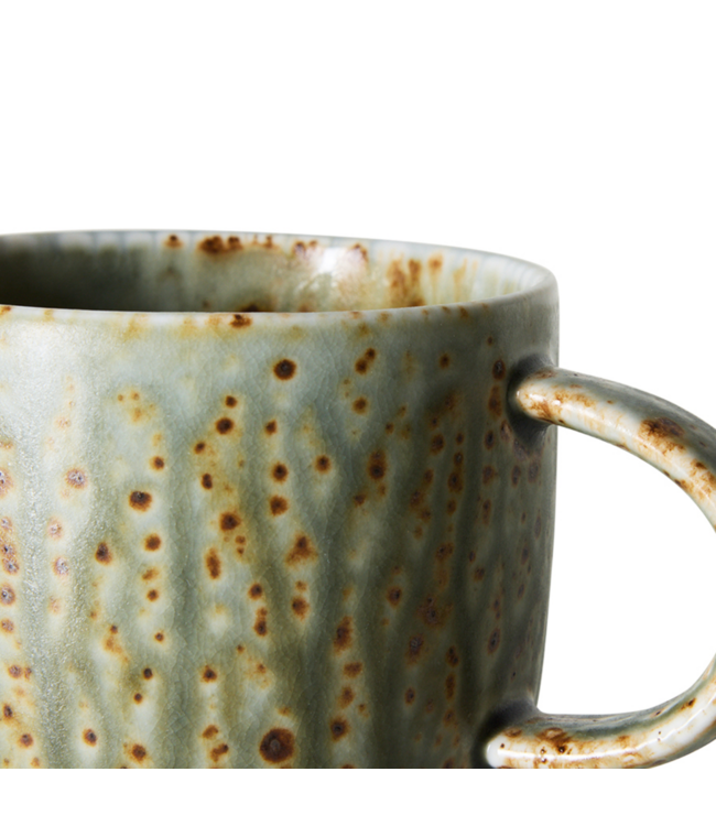 HKLIVING HK Living Chef ceramics: mug, rustic green