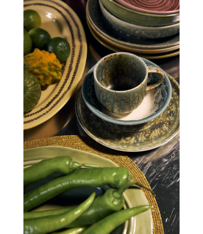 HKLIVING HK Living Chef ceramics: mug, rustic green