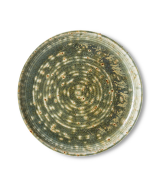 HKLIVING HK Living Chef ceramics: side plate, rustic green
