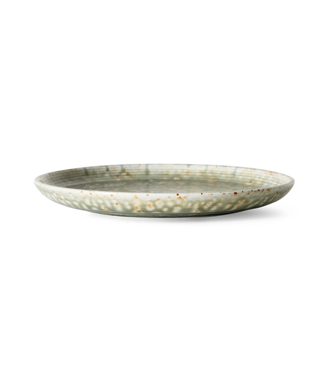 HKLIVING HK Living Chef ceramics: side plate, rustic green