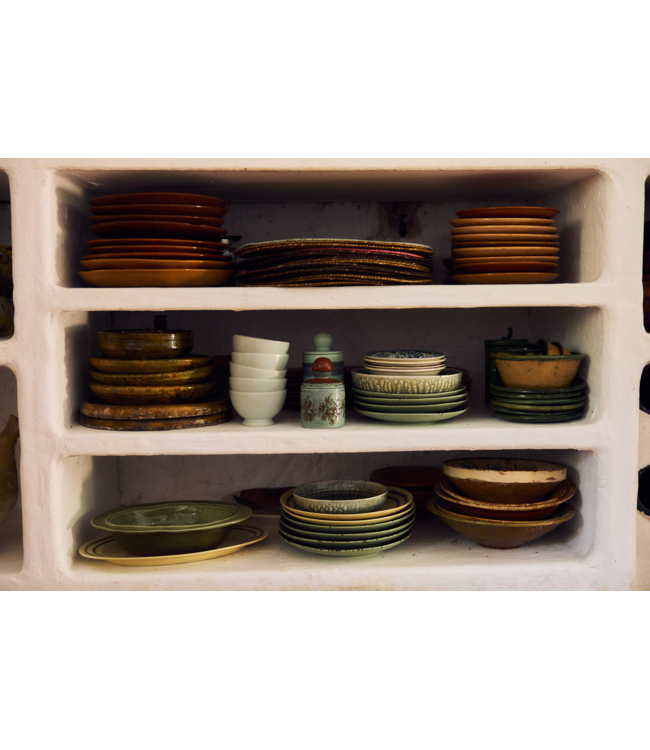 HKLIVING HK Living Chef ceramics: deep plate M, rustic green