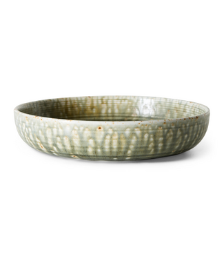 HKLIVING HK Living Chef ceramics: deep plate L, rustic green