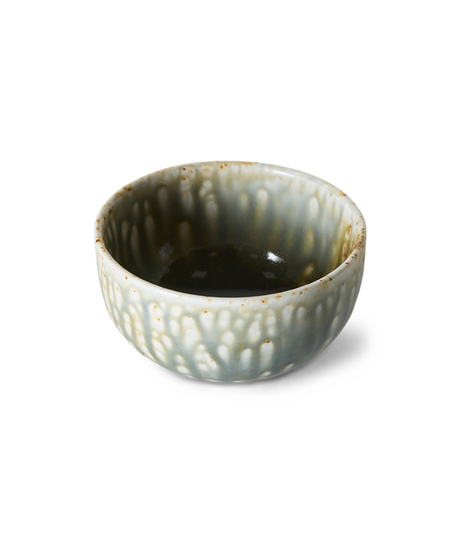 HKLIVING HK Living Chef ceramics: bowl, rustic green
