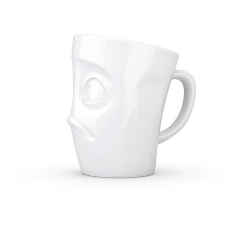 Tassen Tassen - mok met oor - verbaasd Tassen Tassen - mok met oor - verbaasd
