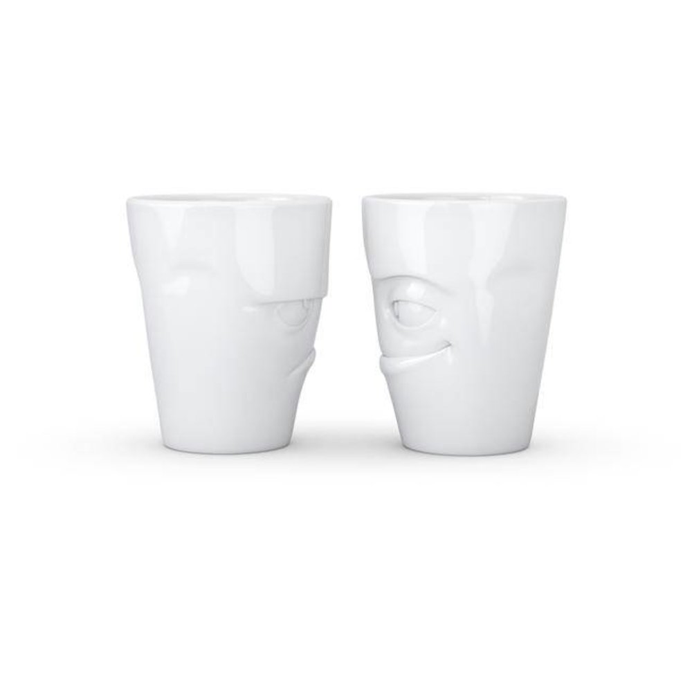 Tassen Tassen - beker zonder oor (set van 2) - nors & ondeugend Tassen Tassen - beker zonder oor (set van 2) - nors & ondeugend