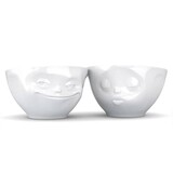 Tassen Tassen - kommen (set van 2, 200 ml) - grinning & kissing (set nr. 1)