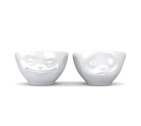Tassen Tassen - kommen (set van 2, 100 ml) - grinning & kissing (set nr. 1)