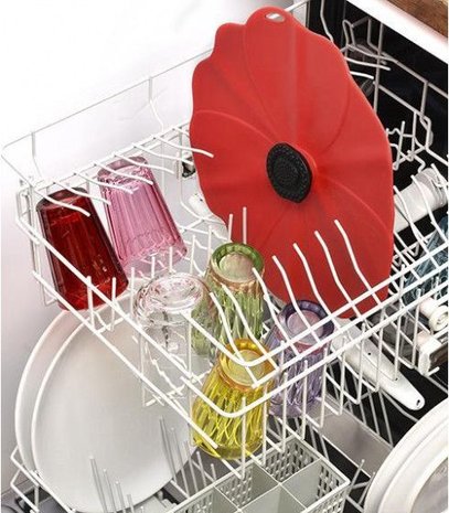 Charles Viancin Charles Viancin - siliconen deksel - papaver (33 cm.)