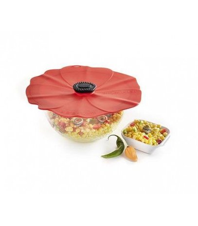 Charles Viancin Charles Viancin - siliconen deksel - papaver (28 cm.) Charles Viancin Charles Viancin - siliconen deksel - papaver (28 cm.)