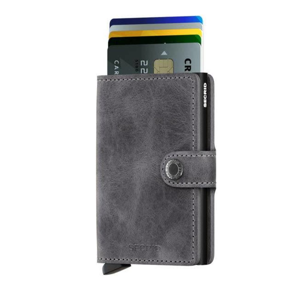 Secrid Secrid - miniwallet vintage - grey - black Secrid Secrid - miniwallet vintage - grey - black