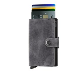 Secrid Secrid - miniwallet vintage - grey - black Secrid Secrid - miniwallet vintage - grey - black