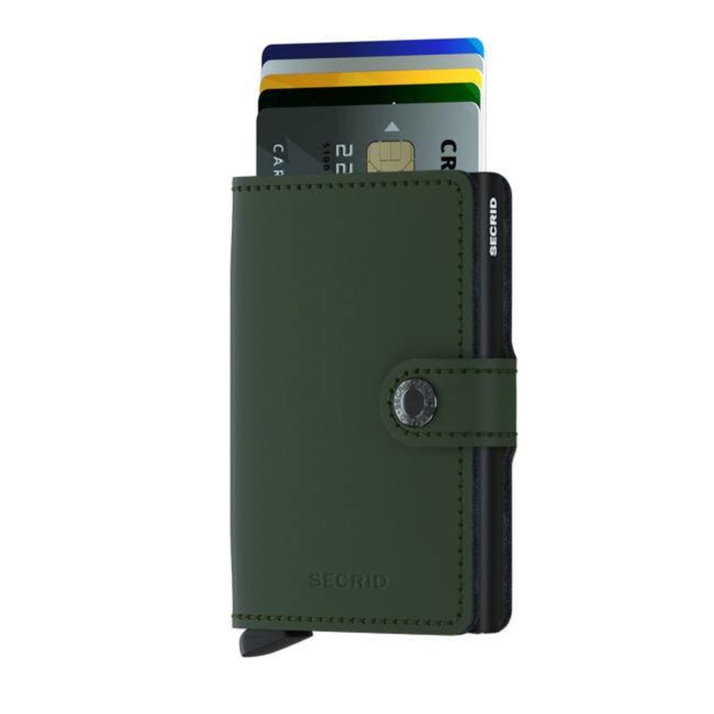 Secrid Secrid - miniwallet matte - green-black Secrid Secrid - miniwallet matte - green-black