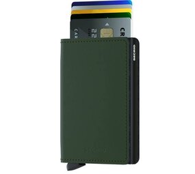Secrid Secrid - slimwallet matte - green-black Secrid Secrid - slimwallet matte - green-black