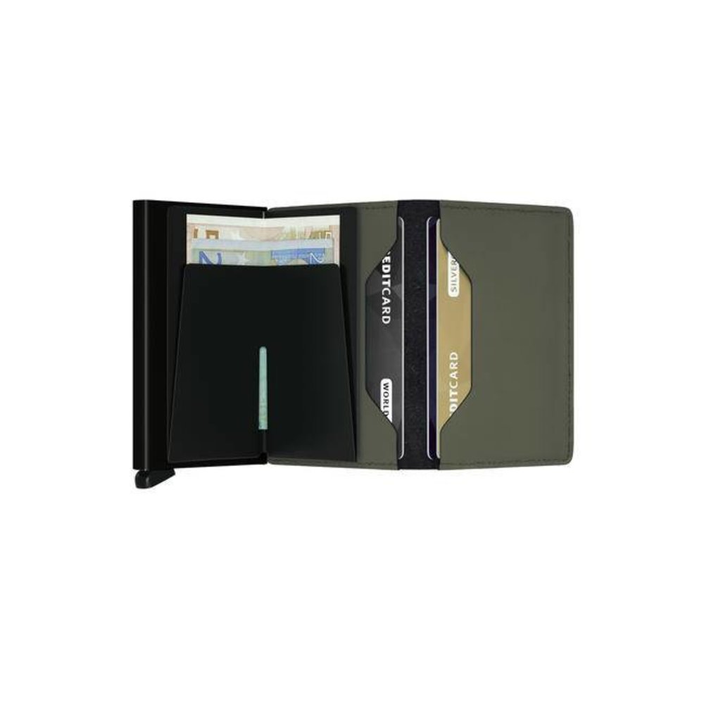 Secrid Secrid - slimwallet matte - green-black Secrid Secrid - slimwallet matte - green-black