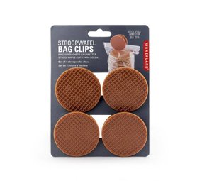 Kikkerland Kikkerland - clips stroopwafel Kikkerland Kikkerland - clips stroopwafel