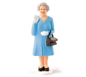 Kikkerland Kikkerland - solar figuur - the queen (blauw)