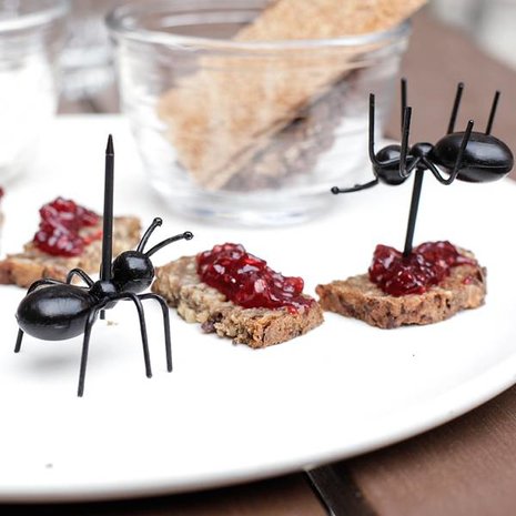 Kikkerland Kikkerland - party picks - mieren (set van 20)