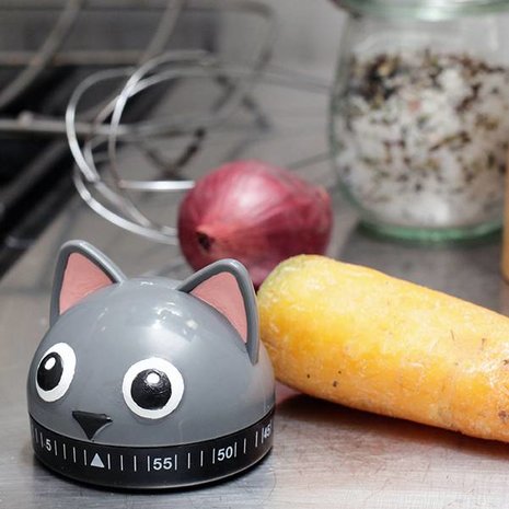 Kikkerland Kikkerland - kookwekker - kat