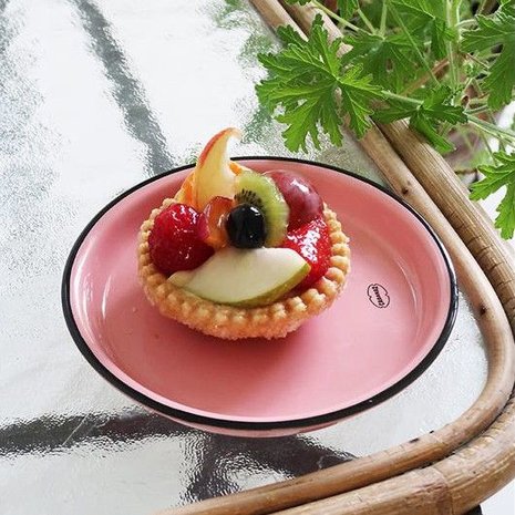 Cabanaz Cabanaz - gebaksbord (⌀ 15,6 cm) - zachtroze