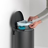 Brabantia Brabantia - pedaalemmer flatback (30 l) - mineral infinite grey Brabantia Brabantia - pedaalemmer flatback (30 l) - mineral infinite grey