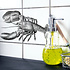 Boubouki - tegelsticker - lobster (2 tegels)