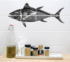 Boubouki Boubouki - tegelsticker - tonfisk (8 tegels)